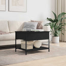 sofabord 70x50x50 cm konstrueret træ sort