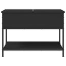 sofabord 70x50x50 cm konstrueret træ sort
