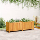 plantekasse med for 153x38,5x50 cm massivt akacietræ