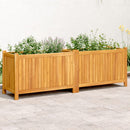 plantekasse med for 153x38,5x50 cm massivt akacietræ