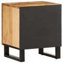 sengeborde 2 stk. 40x34x46 cm massivt ru mangotræ