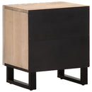 sengeborde 2 stk. 40x34x46 cm massivt bleget mangotræ