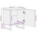 sengeborde 2 stk. 40x34x46 cm massivt bleget mangotræ