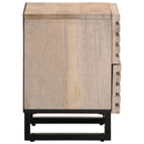 sengebord 40x34x46 cm massivt bleget mangotræ