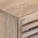 sengeborde 2 stk. 40x34x46 cm massivt bleget mangotræ