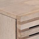 skænk 60x34x75 cm massivt mangotræ hvid