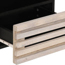 sengebord 40x34x46 cm massivt bleget mangotræ
