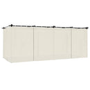pavillon 6x3 m med gardiner stål cremefarvet