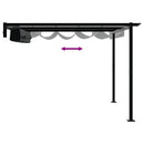 Pavillon 300 x 300 x 200 cm Antracit Polyester