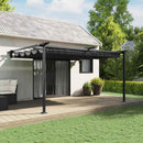 Pavillon 400 x 300 x 200 cm Antracit Polyester