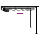 Pavillon 400 x 300 x 200 cm Antracit Polyester