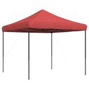 pop op-festtelt 292x292x315 cm foldbart bordeauxfarvet
