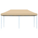 foldbart pop up-festtelt 580x292x315 cm beige