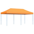 foldbart pop up-festtelt 580x292x315 cm orange