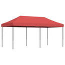foldbart pop up-festtelt 580x292x315 cm bordeaux