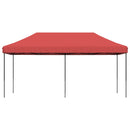 foldbart pop up-festtelt 580x292x315 cm bordeaux