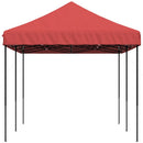 foldbart pop up-festtelt 580x292x315 cm bordeaux