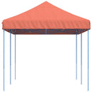 foldbart pop up-festtelt 580x292x315 cm terracotta