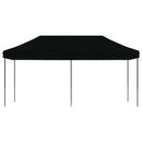 foldbart pop up-festtelt 580x292x315 cm sort