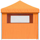 foldbart pop-up festtelt med 4 sidevægge orange