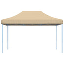 foldbart pop up-festtelt 440x292x315 cm beige