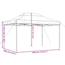 pop op-festtelt 440x292x315 cm foldbart orange
