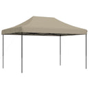 foldbart pop up-festtelt 440x292x315 cm gråbrun