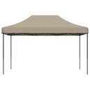foldbart pop up-festtelt 440x292x315 cm gråbrun