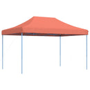 foldbart pop up-festtelt 440x292x315 cm terracotta
