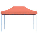foldbart pop up-festtelt 440x292x315 cm terracotta