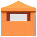foldbart pop-up festtelt med 4 sidevægge orange
