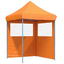foldbart pop-up festtelt med 2 sidevægge orange
