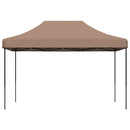 pop op-festtelt 410x279x315 cm foldbart brun