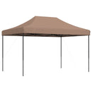 pop op-festtelt 410x279x315 cm foldbart brun