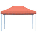 pop op-festtelt 410x279x315 cm foldbart terracottafarvet