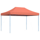 pop op-festtelt 410x279x315 cm foldbart terracottafarvet
