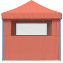 foldbart pop-up festtelt med 3 sidevægge terracotta