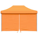 foldbart pop-up festtelt med 4 sidevægge orange