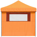 foldbart pop-up festtelt med 4 sidevægge orange