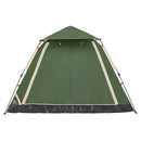5-personers campingtelt kuppel quick-release grøn