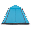 5-personers campingtelt kuppel quick-release blå