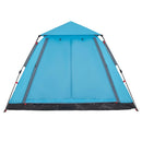 5-personers campingtelt kuppel quick-release blå