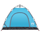 3-personers campingtelt quick-release blå