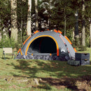 3-personers campingtelt quick-release grå og orange