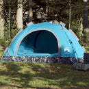4-personers campingtelt quick-release blå