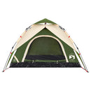3-personers campingtelt kuppel quick-release grøn
