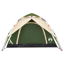 4-personers campingtelt quick-release grøn