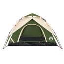 5-personers campingtelt kuppel quick-release grøn