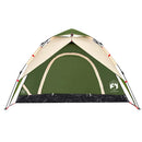 5-personers campingtelt kuppel quick-release grøn