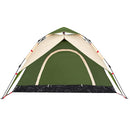 5-personers campingtelt kuppel quick-release grøn